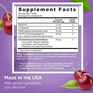 Foto 6 | Foto 6 | Suplemento De Apoyo Al Sueño Ez Melts, Melatonina Soluble, 5 Mg - Venta Internacional.