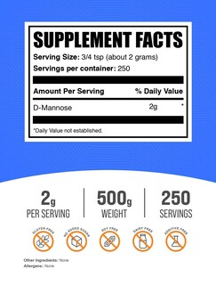 Foto 2 | Foto 2 | Suplemento Bulksupplements.com D-manosa En Polvo 500 G - Venta Internacional.