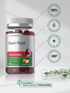 Foto 6 | Foto 6 | Suplemento Horbäach Gomitas De Raíz De Remolacha, 6000 Mg, 100% Veganas - Venta Internacional.