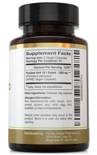 Foto 3 | Foto 3 | Suplemento De Extracto De Verdolaga De Florida Herbal Pharmacy 120 Cápsulas - Venta Internacional.