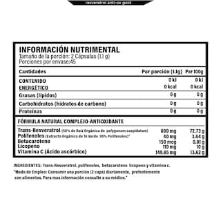 Foto 2 | Foto 2 | Resveratrol 90 Cápsulas.