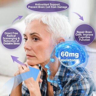 Foto 4 | Foto 4 | Suplemento De Gomitas De Melatonina Neviss De 60 Mg Para Más De 50 Adultos, 60 Unidades - Venta Internacional.