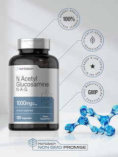 Foto 6 | Foto 6 | Suplemento Horbäach N-acetil Glucosamina 1000 Mg 120 Cápsulas - Venta Internacional.
