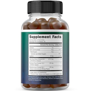 Foto 2 | Foto 2 | Gomitas Sea Moss Dorado Nutrition De 3000 Mg Con Bladderwrack - Venta Internacional.