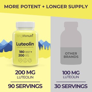 Foto 3 | Foto 3 | Suplemento Longlife Nutri Luteolin 200 Mg 180 Cápsulas - Venta Internacional.