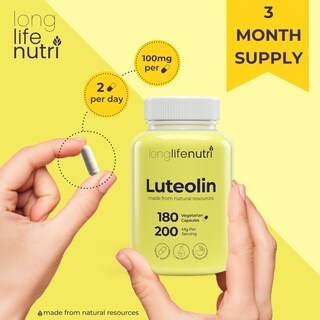 Foto 5 | Foto 5 | Suplemento Longlife Nutri Luteolin 200 Mg 180 Cápsulas - Venta Internacional.