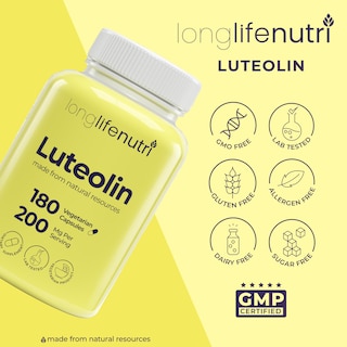 Foto 7 | Foto 7 | Suplemento Longlife Nutri Luteolin 200 Mg 180 Cápsulas - Venta Internacional.