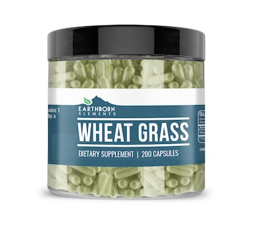 Foto 1 | Foto 1 | Suplemento Dietético Earthborn Elements Wheat Grass 200 Cápsulas - Venta Internacional.