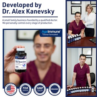 Foto 5 | Foto 5 | Suplemento Ageimmune Berberine 1000 Mg Con Prebiótico De Inulina - Venta Internacional.