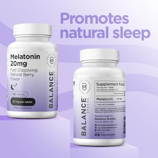 Foto 4 | Foto 4 | Sleep Aid Balancebreens Melatonina 20 Mg 120 Comprimidos - Venta Internacional.