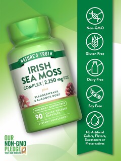Foto 3 | Foto 3 | Suplemento Nature's Truth Irish Sea Moss 2.250 Mg 90 Cápsulas - Venta Internacional.