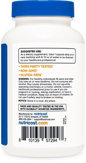 Foto 3 | Foto 3 | Suplemento Nutricost Melatonin 5 Mg 240 Cápsulas Sin Ogm - Venta Internacional.