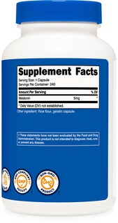 Foto 4 | Foto 4 | Suplemento Nutricost Melatonin 5 Mg 240 Cápsulas Sin Ogm - Venta Internacional.