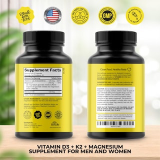 Foto 2 | Foto 2 | Suplemento Herbame De Vitamina D3 5000 Ui + K2 de 90 Cápsulas-Venta Internacional
