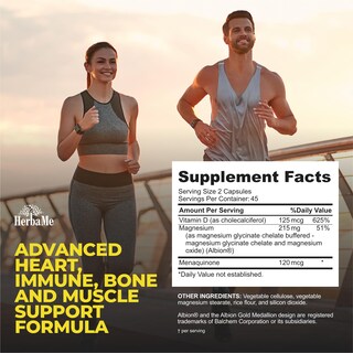 Foto 3 | Foto 3 | Suplemento Herbame De Vitamina D3 5000 Ui + K2 de 90 Cápsulas-Venta Internacional