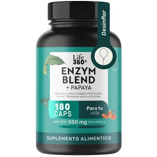 Foto 1 | Foto 1 | Enzym Blend Life 360+ 180 Cápsulas Bromelina Papaína Lipasa