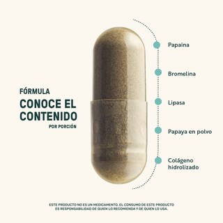 Foto 4 | Foto 4 | Enzym Blend Life 360+ 180 Cápsulas Bromelina Papaína Lipasa