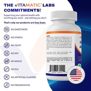Foto 4 | Foto 4 | Suplemento Vitamínico Extracto de Fadogia Agrestis 600 Mg 180 Cápsulas - Venta Internacional