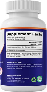 Foto 7 | Foto 7 | Suplemento Vitamínico Extracto de Fadogia Agrestis 600 Mg 180 Cápsulas - Venta Internacional