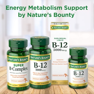 Foto 5 | Foto 5 | Suplemento Vitamínico Nature's Bounty Vitamina B12 5000 Mcg 40 Comprimidos 2 Frascos- Venta Internacional