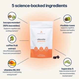 Foto 4 | Foto 4 | Suplemento Nootrópico Avantera Elevate Gummies 60 - Venta Internacional