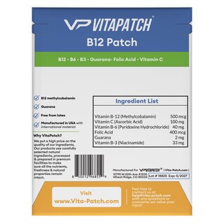 Foto 2 | Foto 2 | Parche B12 Vitapatch Energy Plus Con 75 Parches De Metilcobalamina - Venta Internacional.