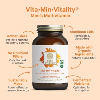 Foto 3 | Foto 3 | Multivitamínico Pure Synergy Vita-Min-Vitality Men 60 Comprimidos - Venta Internacional