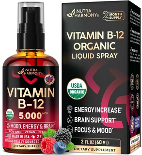 Foto 1 | Foto 1 | Aerosol Sublingual de Vitamina B12 Nutraharmony 5000 mcg 60 ml - Venta Internacional