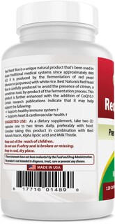 Foto 3 | Foto 3 | Suplemento Best Naturals de Arroz de Levadura Roja con CoQ10 120 Cápsulas - Venta Internacional