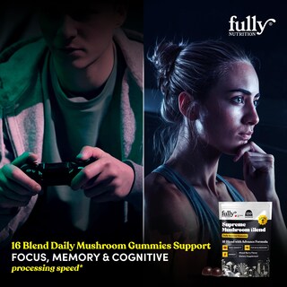 Foto 3 | Foto 3 | Gomitas De Hongos Fully Nutrition 16 Blend Con Chaga Y Melena De León - Venta Internacional.