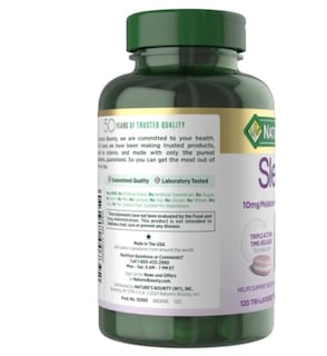 Foto 2 | Foto 2 | Sleep Aid Natures Bounty Sleep 3 10 Mg De Melatonina 120 Comprimidos - Venta Internacional.