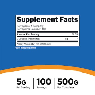 Foto 2 | Foto 2 | Suplemento Nutricost De L-leucina Pura En Polvo, 500 G - Venta Internacional.