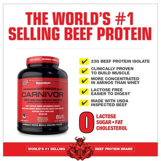 Foto 3 | Foto 3 | Proteína En Polvo Musclemeds Carnivor Beef Chocolate 2,1 Kg - Venta Internacional.