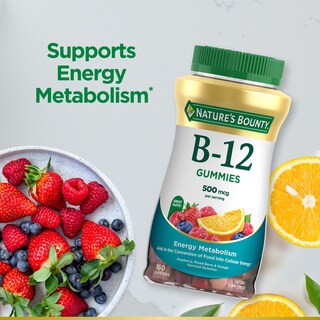 Foto 4 | Foto 4 | Suplemento: Gomitas De Vitamina B12 De Nature's Bounty, 500 Mcg, 160 Unidades - Venta Internacional.