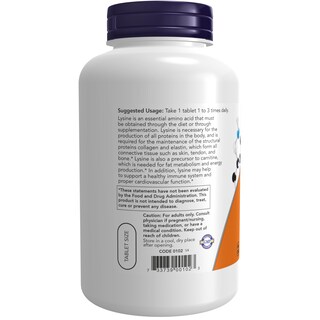 Foto 3 | Foto 3 | Supplement Now Clorhidrato De L-lisina 500 Mg 250 Comprimidos - Venta Internacional.