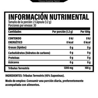 Foto 2 | Foto 2 | Tribulus Essential 60 Cápsulas
