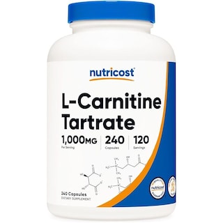 Foto 1 | Foto 1 | L-carnitina Tartrato 1000 Mg Nutricost 240 Cápsulas
