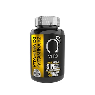 Foto 1 | Foto 1 | Suplemento Alimenticio Vito Vitamina D3 + K2 con Aceite de Linaza 120 cápsulas 440 mg