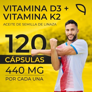 Foto 3 | Foto 3 | Suplemento Alimenticio Vito Vitamina D3 + K2 con Aceite de Linaza 120 cápsulas 440 mg