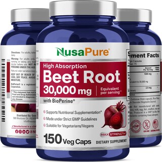 Foto 5 | Foto 5 | Suplemento De Raíz De Remolacha Nusapure, 30 000 Mg, 150 Cápsulas Vegetarianas - Venta Internacional.