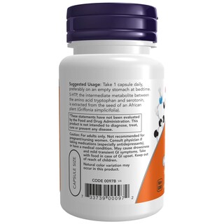 Foto 3 | Foto 3 | Suplemento Now Foods 5-htp (5-hidroxitriptófano) 50 Mg 30 Cápsulas - Venta Internacional.
