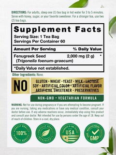 Foto 2 | Foto 2 | Té De Hierbas Carlyle Con Semillas De Alholva, 60 Bolsitas - Venta Internacional.