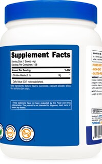 Foto 5 | Foto 5 | Suplemento Nutricost L-citrulina Malato 2:1 600 G De Frambuesa Azul - Venta Internacional.