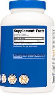 Foto 4 | Foto 4 | Píldoras De Cafeína Nutricost 100 Mg 500 Cápsulas - Venta Internacional.