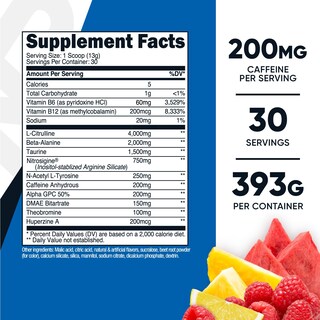 Foto 2 | Foto 2 | Ponche De Frutas Nutricost En Polvo Para Antes Del Entrenamiento, 30 Porciones - Venta Internacional.