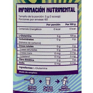 Foto 2 | Foto 2 | Glutamina 300 Gr Natural Munchieslab.