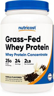 Foto 1 | Foto 1 | Concentrado De Proteína De Suero Nutricost, Alimentado Con Pasto, 907 G, Vainilla - Venta Internacional.