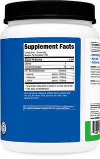 Foto 4 | Foto 4 | Bcaa En Polvo Nutricost 2:1:1 Sabor A Manzana Verde 120 Porciones - Venta Internacional.