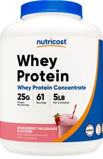 Foto 1 | Foto 1 | Concentrado De Proteína De Suero Nutricost Fresa 2,27 Kg - Venta Internacional.