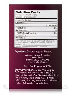 Foto 3 | Foto 3 | 24 Bolsas De Tea Now Foods Organic Hip Hibiscus Sin Cafeína - Venta Internacional.
